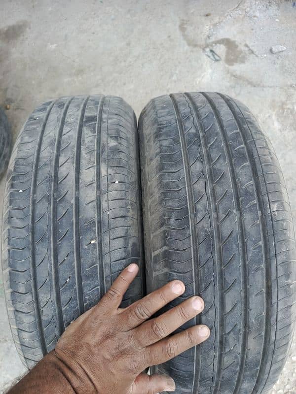 second hand tyre selling for 185.65. 15 2