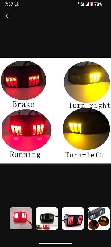 Bike Tail Light Indicators for Universal Any Bike 3