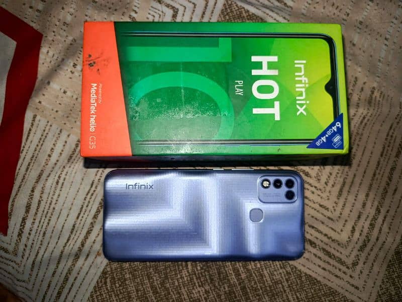 Infinix hot 10 10 condition 4 gb ram rom 64 contact 03080466326 4