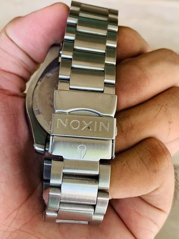 Nixon Men's A9591258-00 Descender Swiss Quartz Silver SS Watch 45mm 2