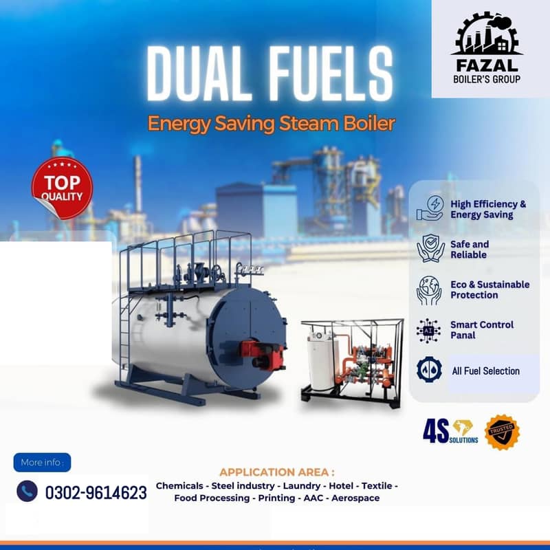 Hot water boilers/Steam gen/Steam Boilers  in all fuels 15