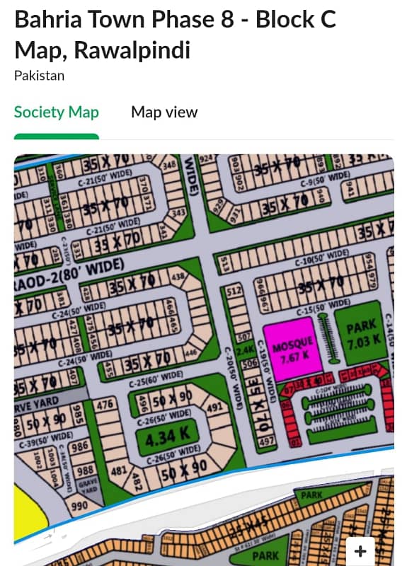 1 Kanal Plot For Sale Bahria Town 2