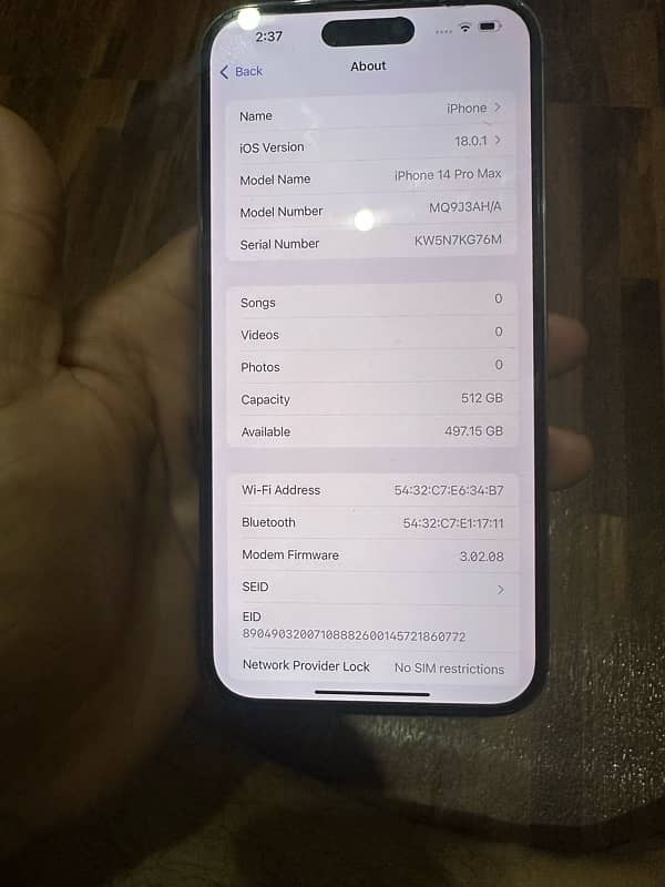 iphone 14 pro max 512gb non PTA 4