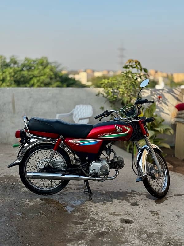 Honda CD 70 2016 Red Multan Number All Ok 0