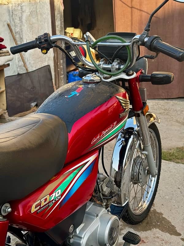 Honda CD 70 2016 Red Multan Number All Ok 8