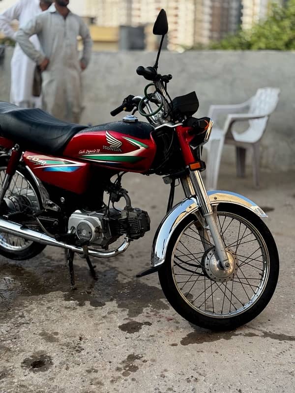 Honda CD 70 2016 Red Multan Number All Ok 9