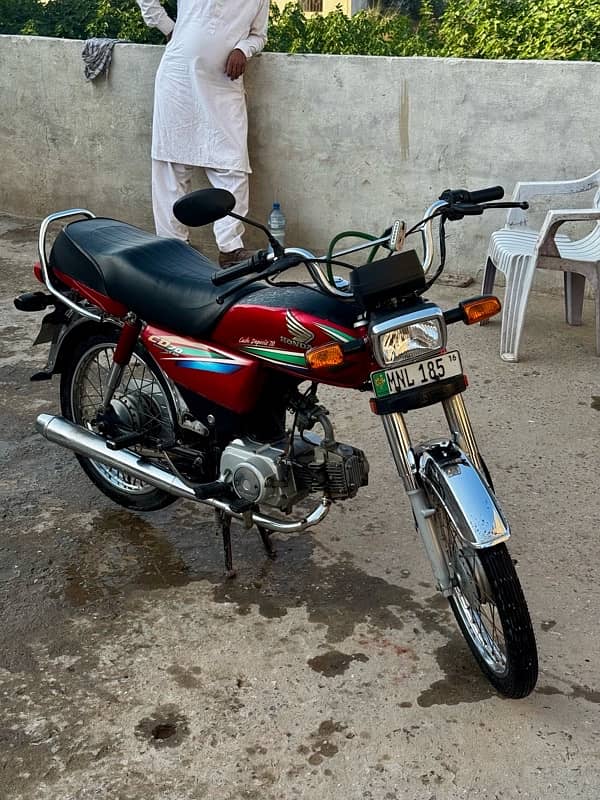 Honda CD 70 2016 Red Multan Number All Ok 10