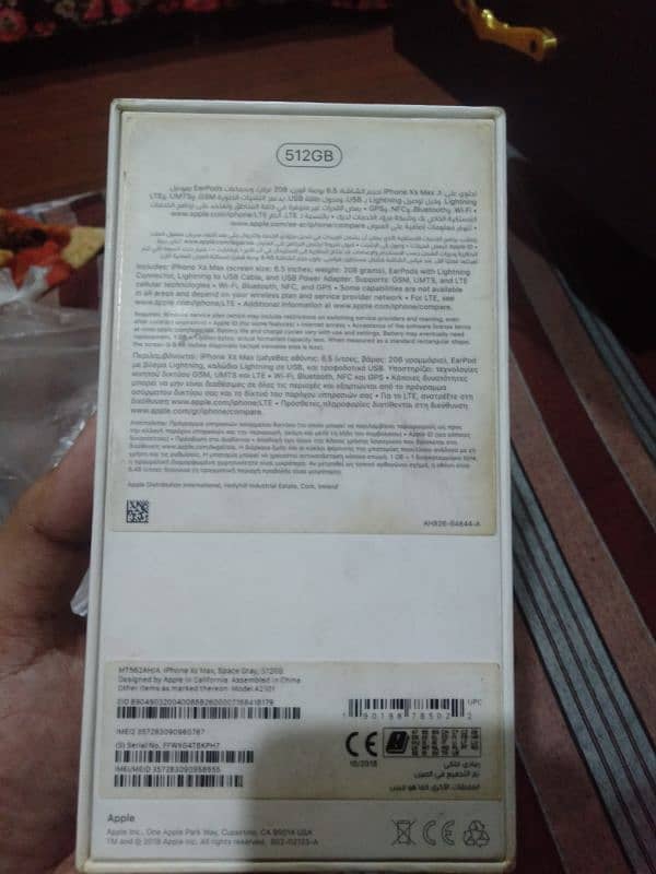 I phone xsmax 512Gb PTA Approved with box 5