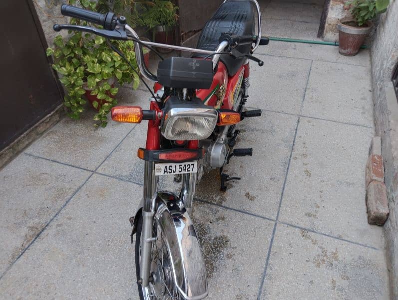 Road Prince 70cc Bike Red Colour Lahore Number Good Condition 5