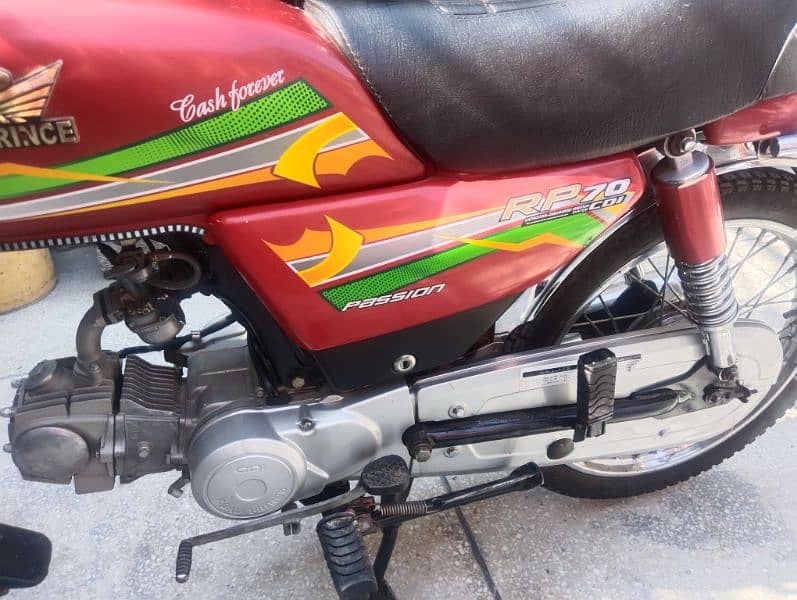 Road Prince 70cc Bike Red Colour Lahore Number Good Condition 14