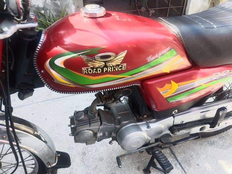 Road Prince 70cc Bike Red Colour Lahore Number Good Condition 17