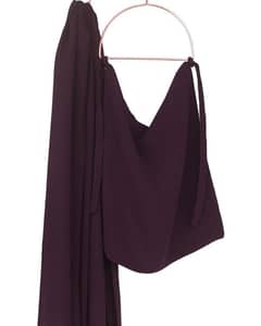 Niqab & XL Hijab Set - Plum