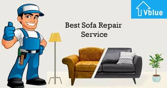 Sofa repair - Fabric change - Repairing seat repair - Furniture polish