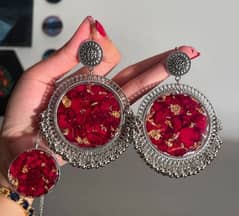 Handmade customized Resin jhumka set