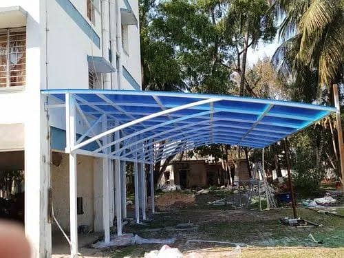 fiber shades/tensile shades/fiber gaurd room/bench/outdoor tables 3