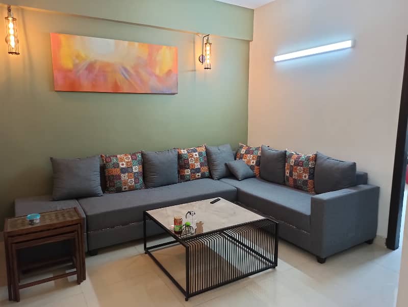 TWO BED LUXURY FURNISHED APARTMENT AVAILABLE FOR RENT IN GULBERG GREEN ISLAMABAD 0