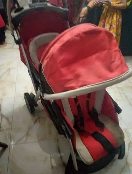 Twin pram stroller 3