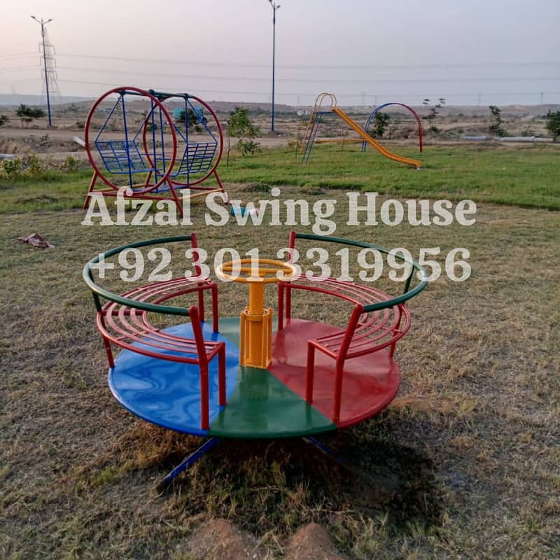 Fiber slide swing/park swing/seesaw jhola garden outdoor/swing jhula 5