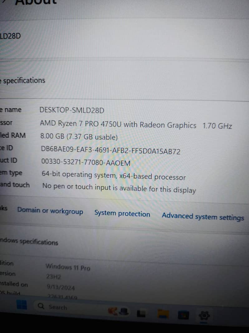 LENOVO Ryzen 7(16-CPU) 2GB-Dedicated Graphic 4K-Display 8GB/256GB-NVME 6