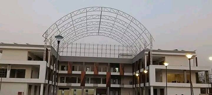 Car parking shade , Wall mounted , Canopy , Pvc tensile parking 14