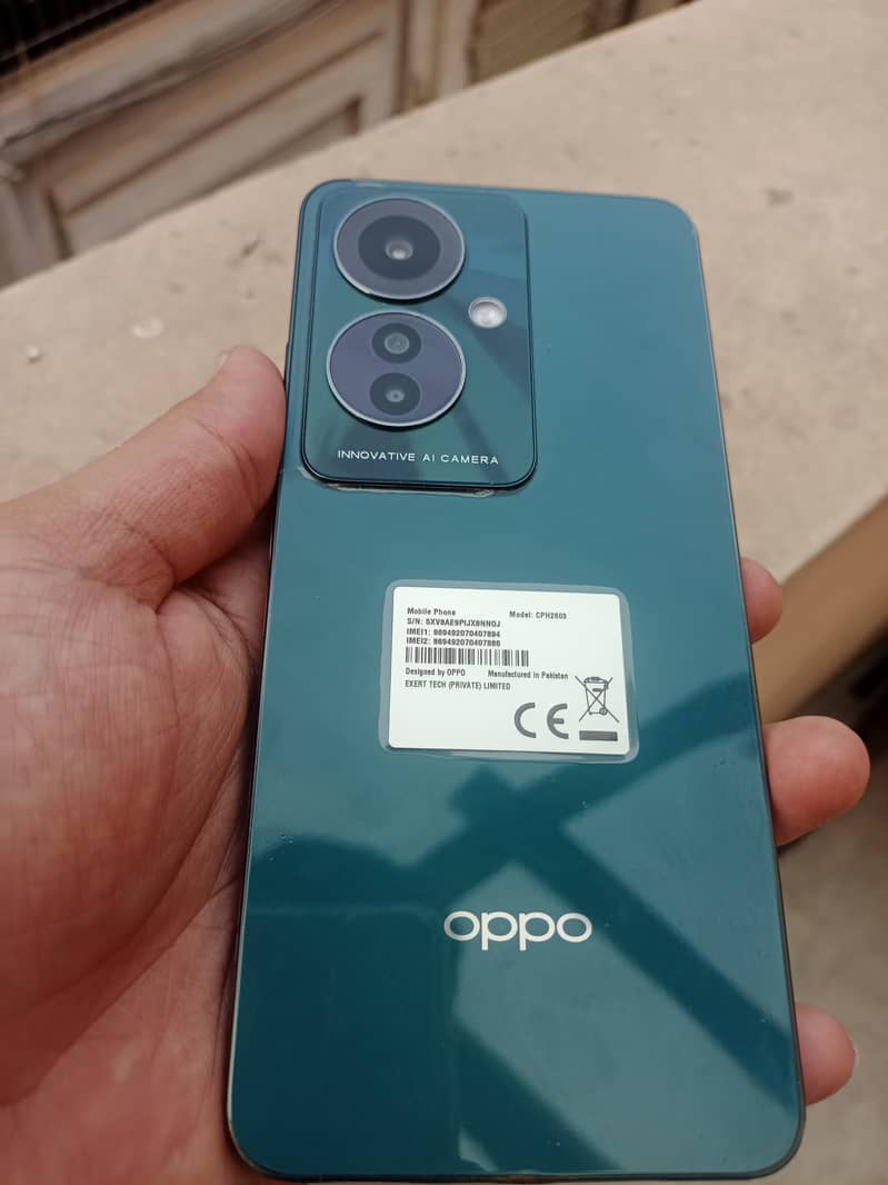 Oppo Reno 11 F 5g . . look like new 10/10 condition. . urgent sale 3