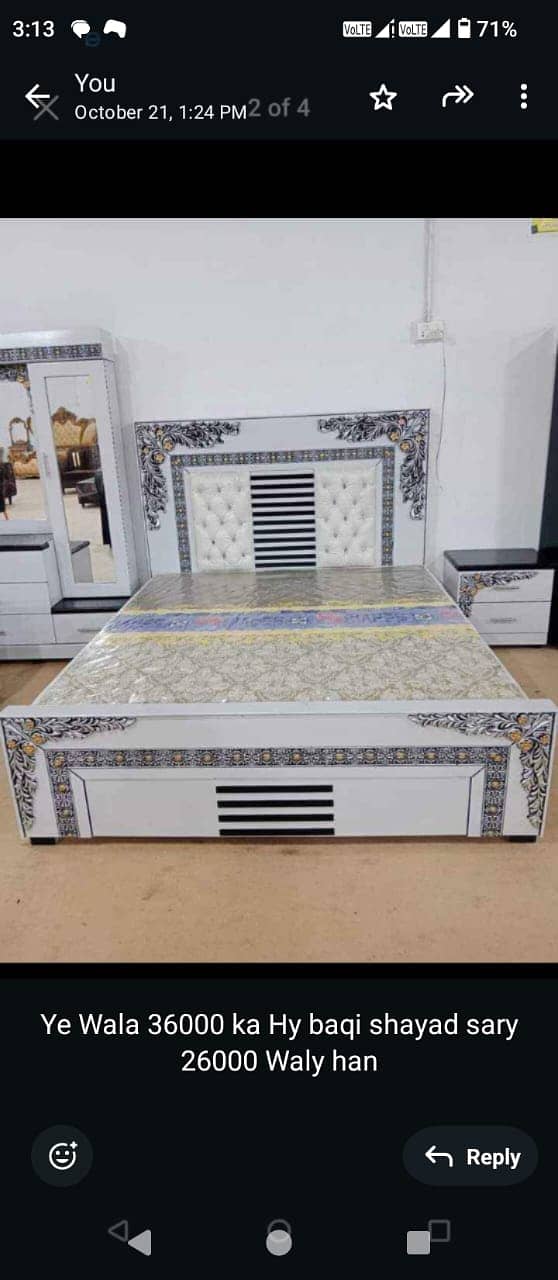 Bed/king size/Bed/Luxury bed/Turkish bed/Double bed/poshish bed 1