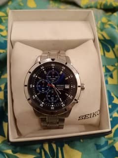 SEIKO BRAND Watch Analog Stainless Steel Cal 4T57 Chronograph 0