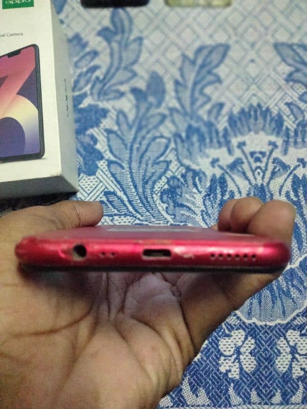 Oppo a3s Red color 2/16 Good Condition with original charger 1