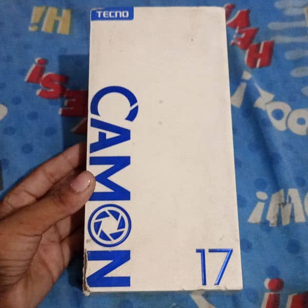 tecno camon 17 with box 10