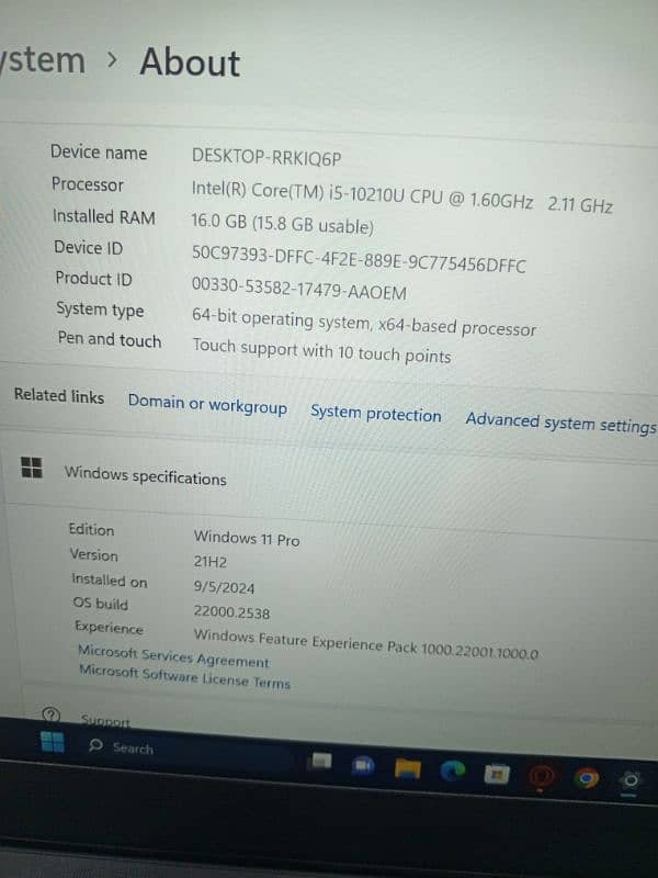 Lenovo Thinkpad T14 touch screen 1