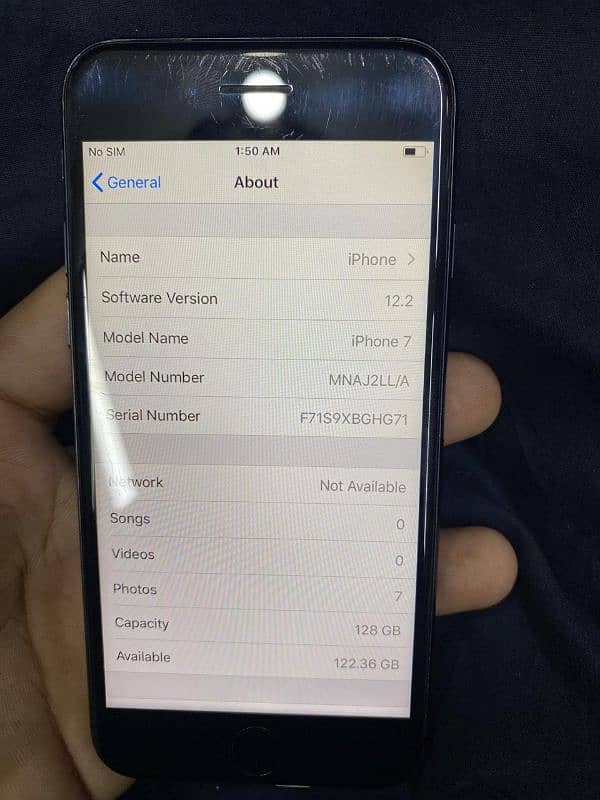 iPhone 7 128gb PTA approved BH 83 condition 10/8 1