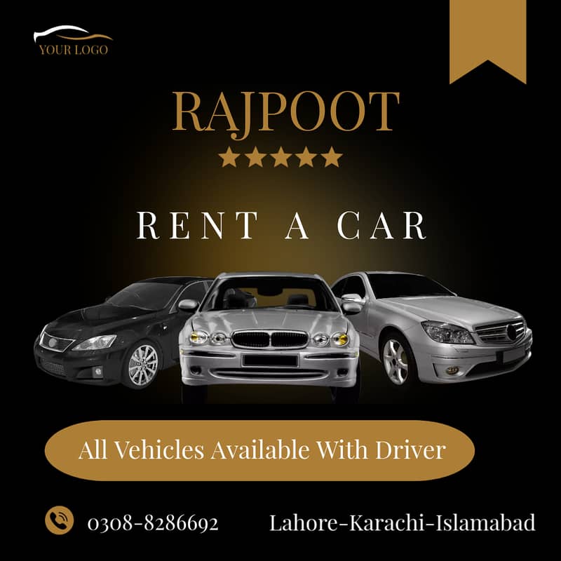 Rent a Car With Driver | Revo| Car Rental | Corolla | GLI | XLI |Prado 0