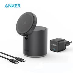 Anker Magnetic Wireless Charger, 623 MagGo 2-in-1 Charging Station wi