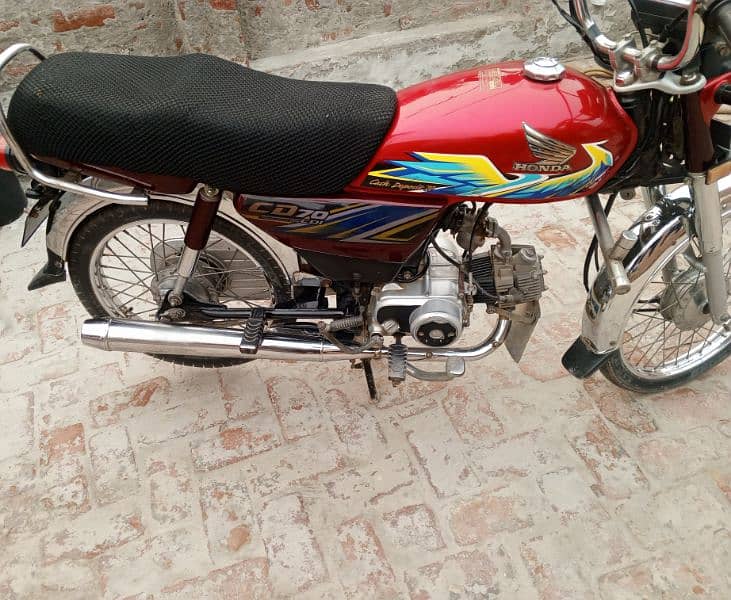 Honda CD 70 2021 urgent sale very good condition Punjab registered 1