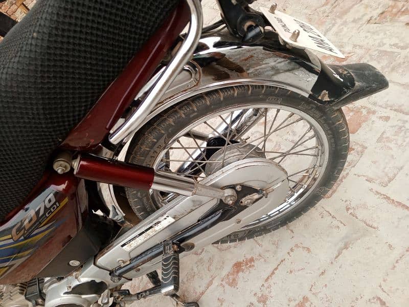 Honda CD 70 2021 urgent sale very good condition Punjab registered 6