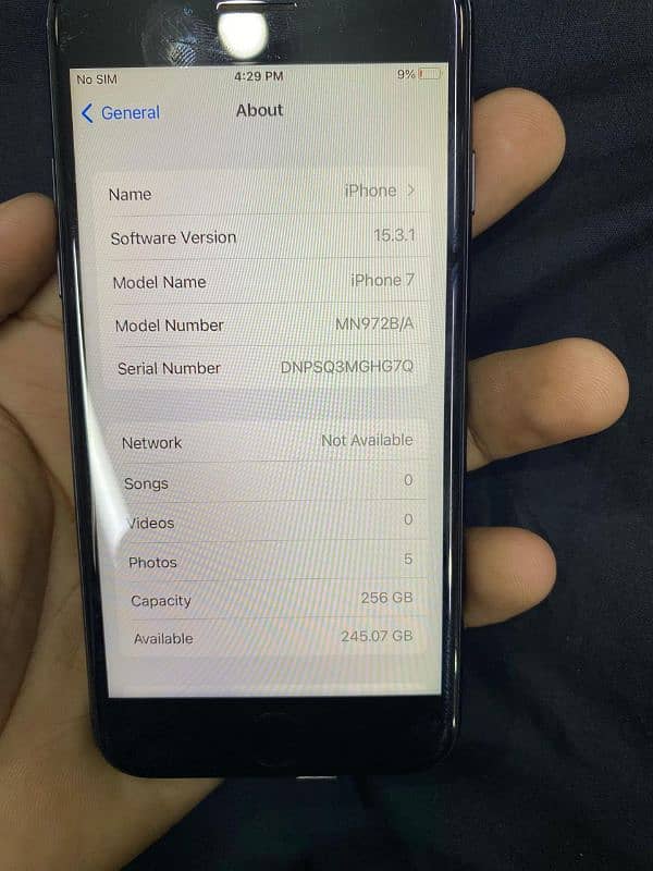 iPhone 7 256gb PTA approved BH 71 battery timing too goodcondition10/8 3