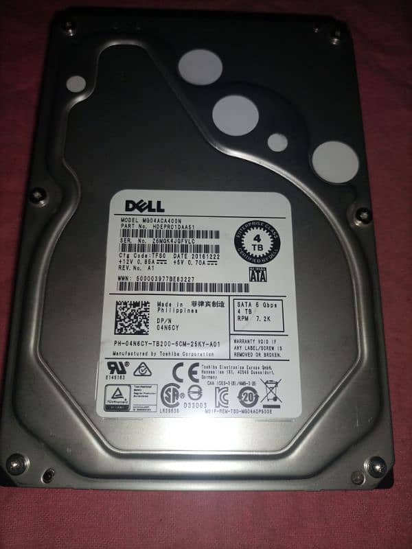 4TB Dell hard drive 0