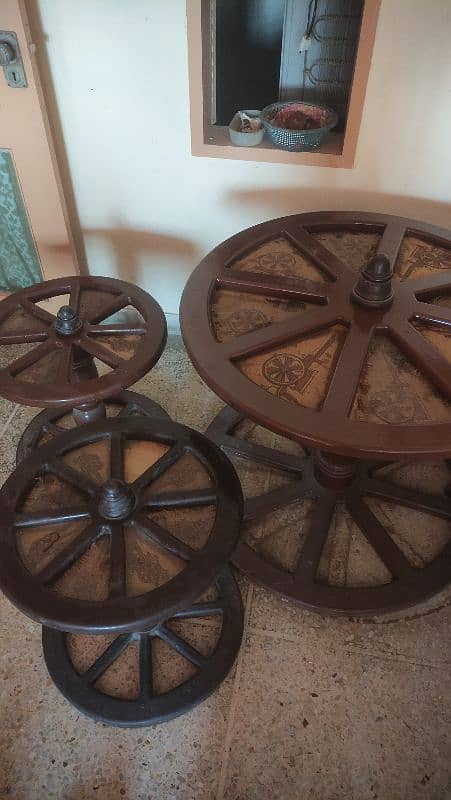 New Style Wheel Design Side Table for your homedecor 7