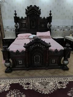 wooden used bed