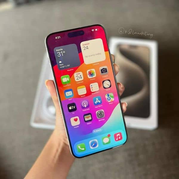 iPhone 15pro Max 512 GB 03230916581 my what'sap 0