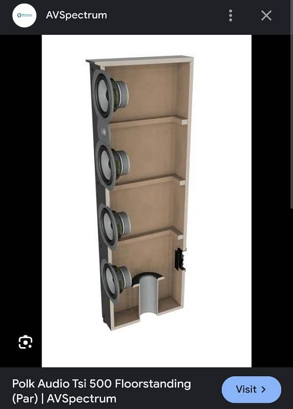 Polk Audio TSi500 5 Drivers Floor Standing Big Tower Speakers USA. 6