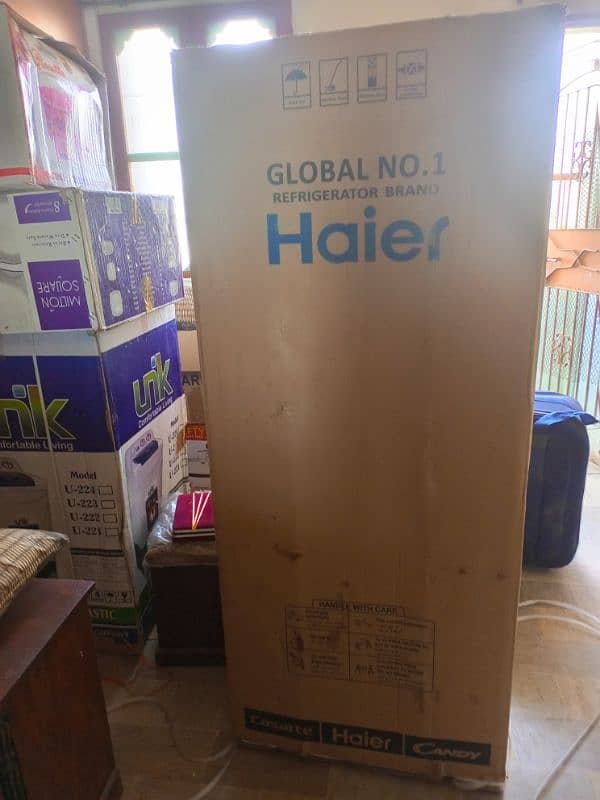 Haier fridge new box pack 0