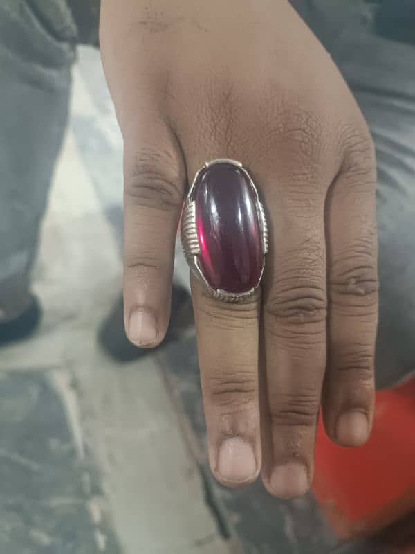 chandi ring with stone 2