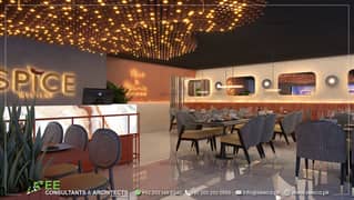 Cafe, Restaurant, Marquee and Halls Interior & Architecture Design