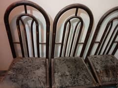 six dining chairs