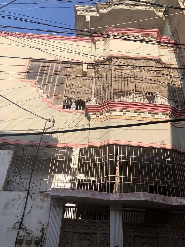 Two side corner house ST pe hai ground plus one house + 2 shops 1