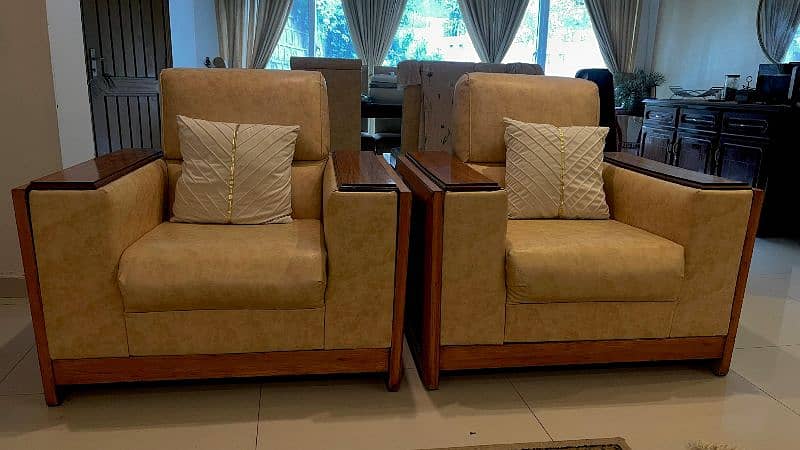 7 seater sofa ( three seater, two seater and two single seater) 2