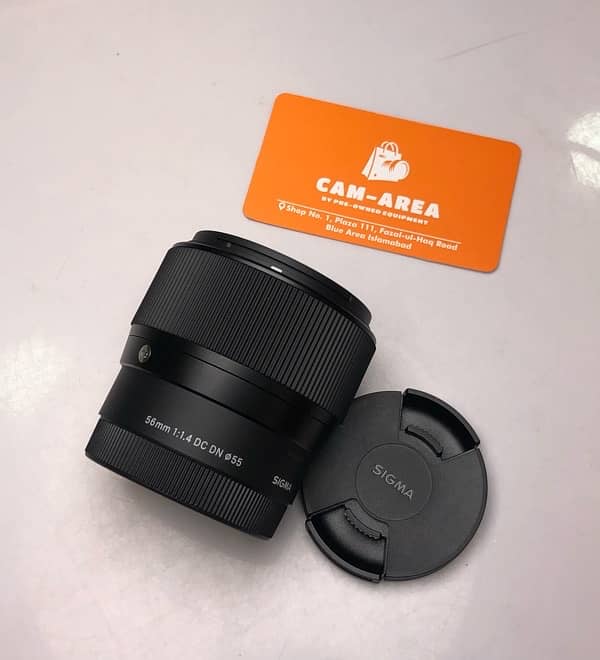 Sigma 56mm 1.4 DC DN for sony, Mint Condition, Sigma lens 56mm 1.4 0