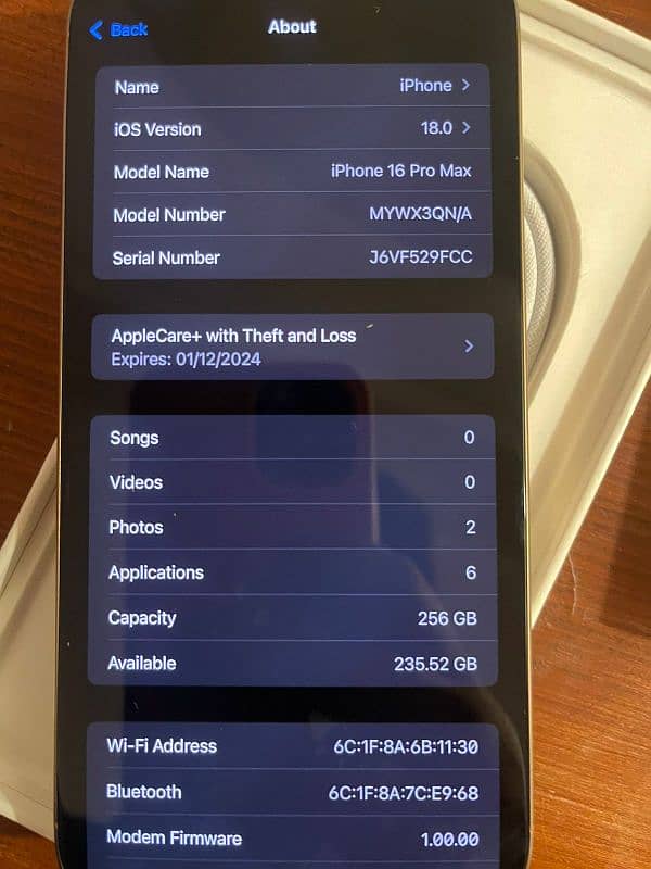 iphone 16 pro max 256 gb desert titanium 6