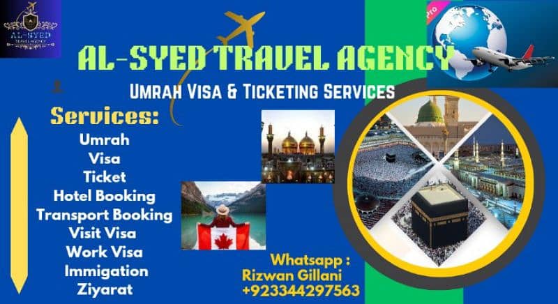 Comprehensive Hajj and Umrah Visa Ticketing Hotel Immigration Services 0